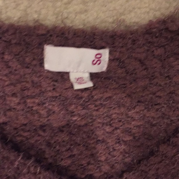 So sweater super soft knit size XS white purple - Picture 3 of 8